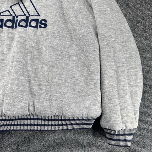 Vintage Y2K Adidas Reversible Hooded Stadium Blue Puffy Jacket Men Size Large - Picture 7 of 15